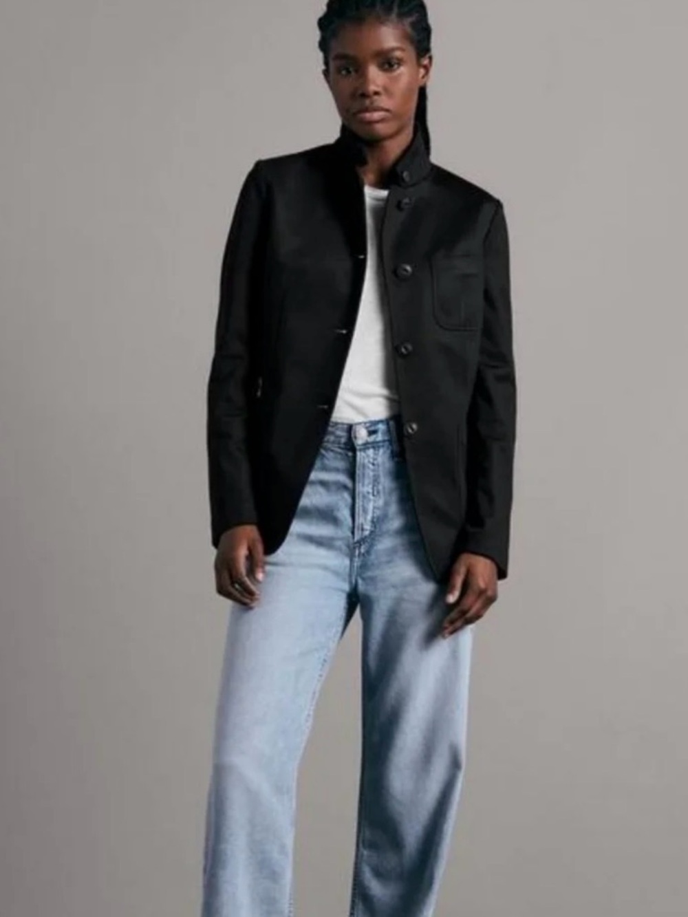 Rag & Bone Women’s Black Sid Pique Jacket Blazer Size 4 - Picture 8 of 9